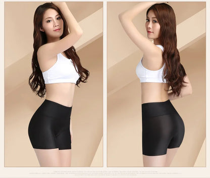 Women's underwear, anti-glare safety pants, high-waisted, belt-cinching, seamless three-thirds pants, leggings, hair briefs