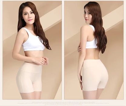 Women's underwear, anti-glare safety pants, high-waisted, belt-cinching, seamless three-thirds pants, leggings, hair briefs