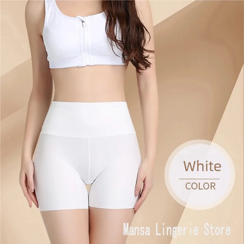 Women's underwear, anti-glare safety pants, high-waisted, belt-cinching, seamless three-thirds pants, leggings, hair briefs
