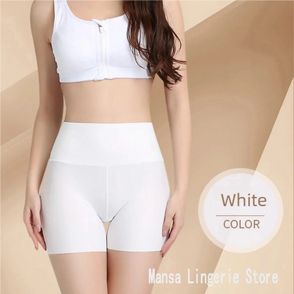 Women's underwear, anti-glare safety pants, high-waisted, belt-cinching, seamless three-thirds pants, leggings, hair briefs
