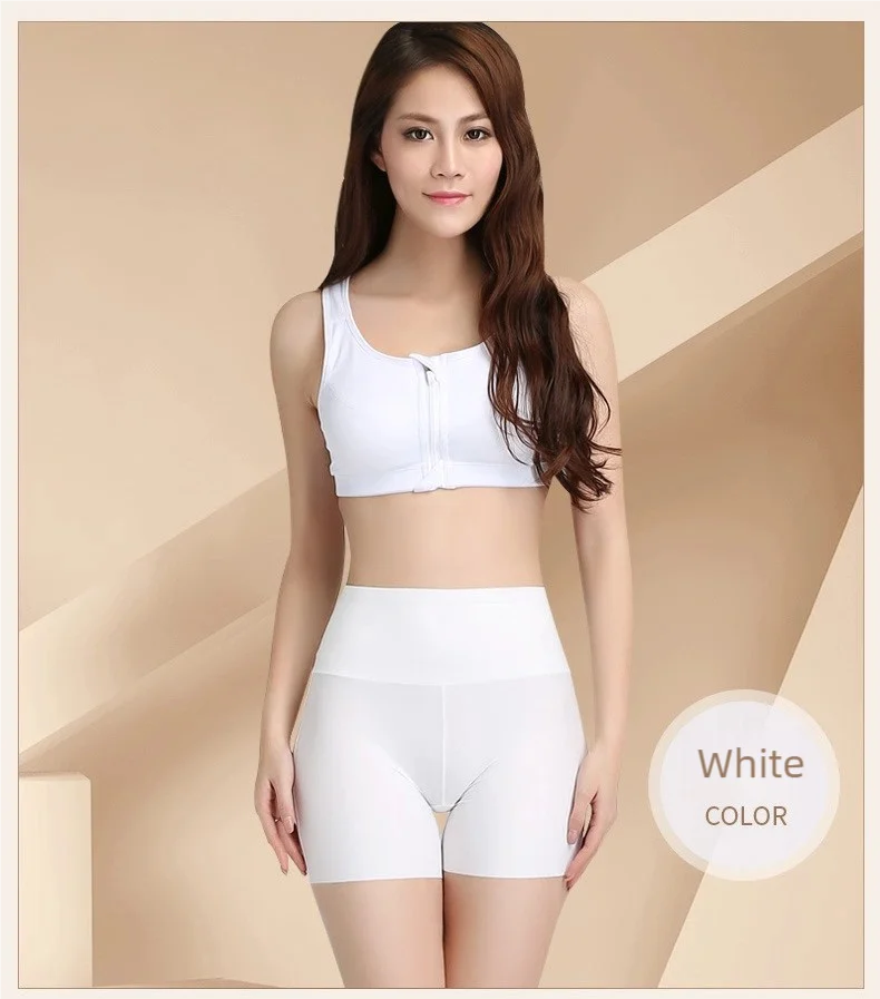 Women's underwear, anti-glare safety pants, high-waisted, belt-cinching, seamless three-thirds pants, leggings, hair briefs